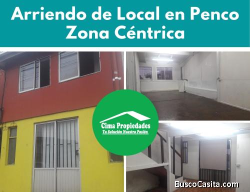 ARRIENDO LOCAL COMERCIAL EN PENCO, CENTRO DE LA CIUDAD, CUENTA  60 MTS, CALLE PRINCIPAL.