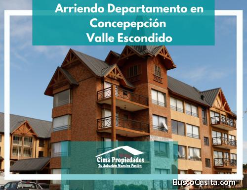 ¡Amoblado! Arriendo Departamento Valle Escondido 
