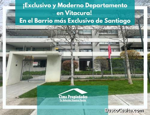 ¡Exclusivo y Moderno Departamento en Vitacura! En el Barrio más Exclusivo de Santiago