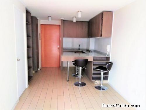 Arriendo dpto. 40 m2 y Estacionamiento, Santiago 