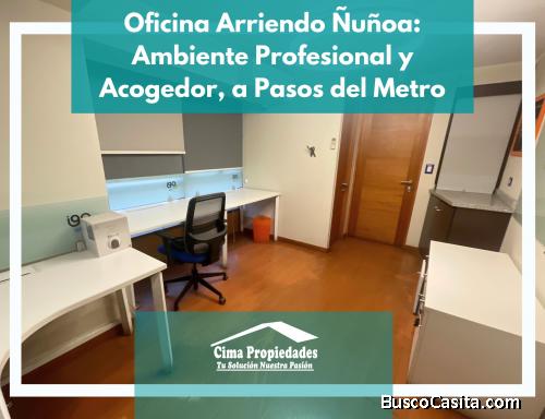 ¡Imperdible! Arriendo Oficina 1 privado, A Pasos de Metro Villa Frei