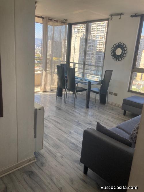 Arriendo dpto. 55 m2, Estac. y Bodega, Santiago