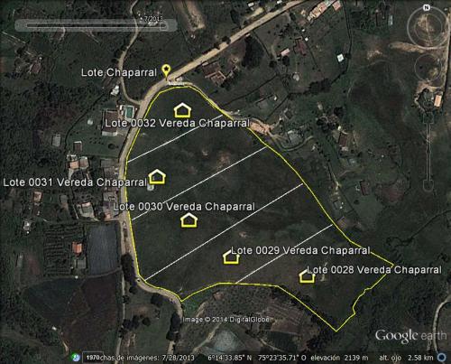 LOTE 0032 GUARNE  VEREDA CHAPARRAL