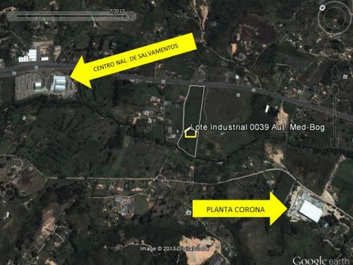LOTE INDUSTRIAL 0039 GUARNE  AUTOPISTA MED-BOG:
