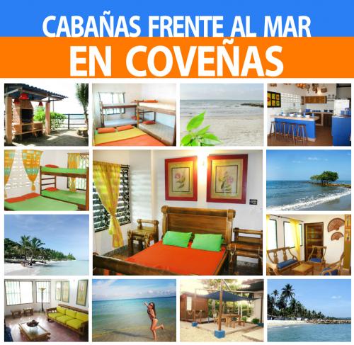 Alquiler Cabanas a Orilla Del Mar Covenas