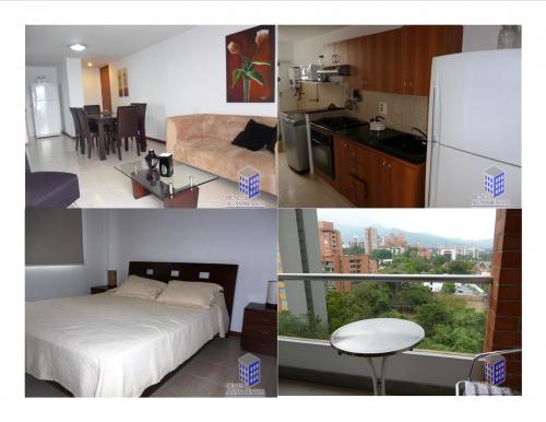 ALQUILER HERMOSO APARTAMENTO AMOBLADO EN EL POBLADO CÓDIGO 2006