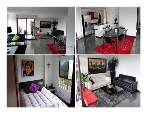 ALQUILER APARTAMENTO AMOBLADO EN EL POBLADO CÓDIGO 2087