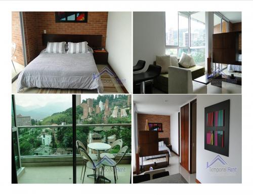 ALQUILER ESTUDIO AMOBLADO EN EL POBLADO CÓDIGO 2093