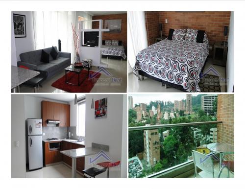 ALQUILER ESTUDIO AMOBLADO EN EL POBLADO CÓDIGO 2094