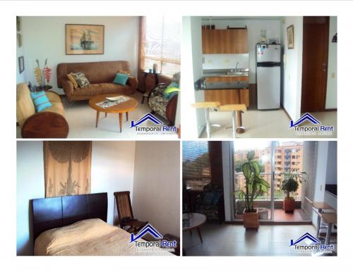 ALQUILER APARTAMENTO AMOBLADO EN EL POBLADO CÓDIGO 2096