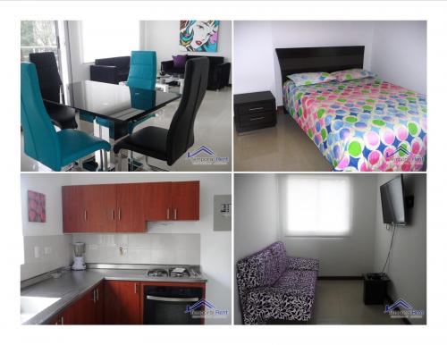 ALQUILER APARTAMENTO AMOBLADO EN EL POBLADO CÓDIGO 2109
