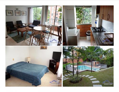 ALQUILER APARTAMENTO AMOBLADO EN EL POBLADO CÓDIGO 2110