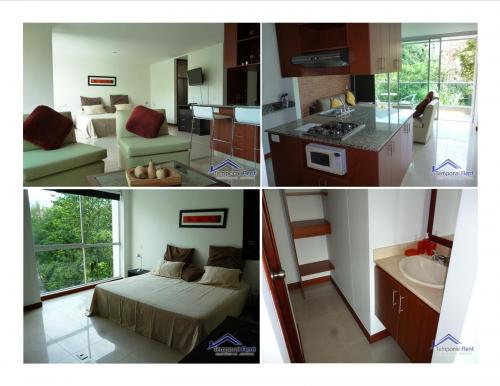 ALQUILER ESTUDIO AMOBLADO EN EL POBLADO CÓDIGO 2113