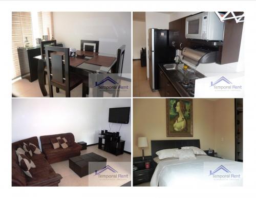 ALQUILER APARTAMENTO AMOBLADO EN EL POBLADO CÓDIGO 2121