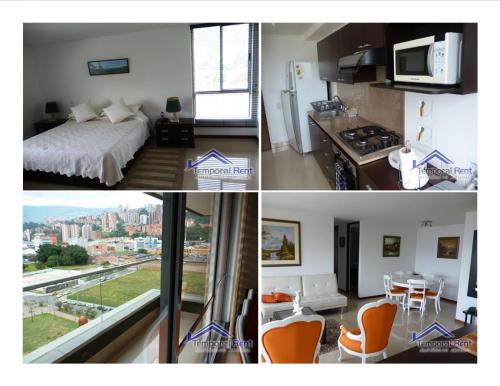 ALQUILER APARTAMENTO AMOBLADO EN EL POBLADO CÓDIGO 2125