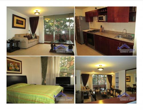 ALQUILER APARTAMENTO AMOBLADO EN EL POBLADO CÓDIGO 2137