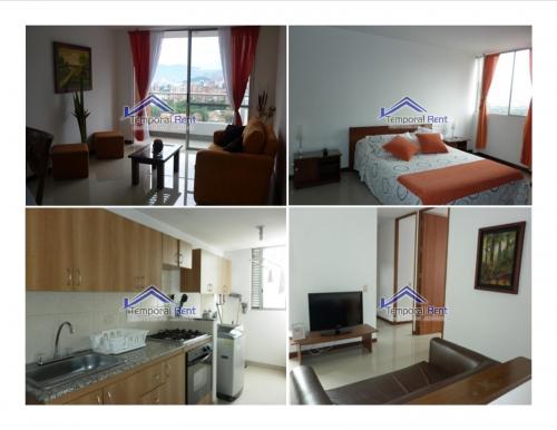 ALQUILER APARTAMENTO AMOBLADO EN EL POBLADO CÓDIGO 2143