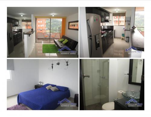 ALQUILER APARTAMENTO AMOBLADO EN EL POBLADO CÓDIGO 2170