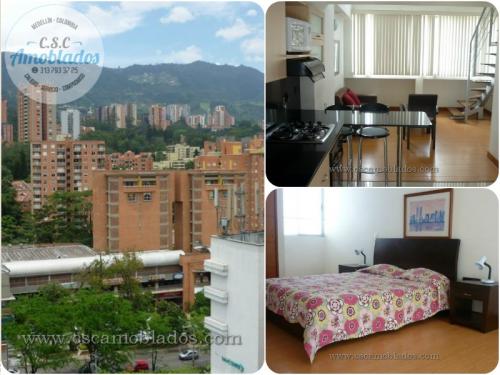 Renta Aparta - estudios amoblados en Medellin código. AP20  ( Poblado - La frontera )
