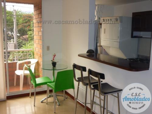 Alquiler Aparta - estudios amoblados en Medellin código. AP03 ( Poblado - Patio bonito )