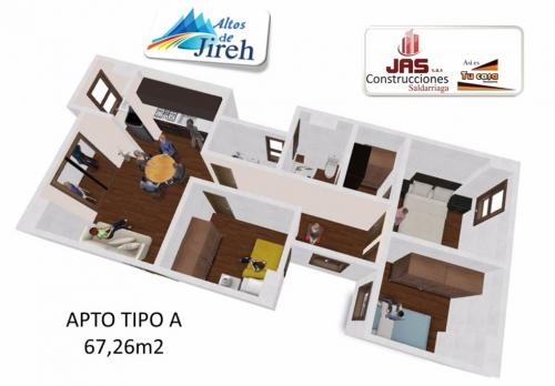 APTO 3 HAB , 68 Mts2. ASI ES TU CASA