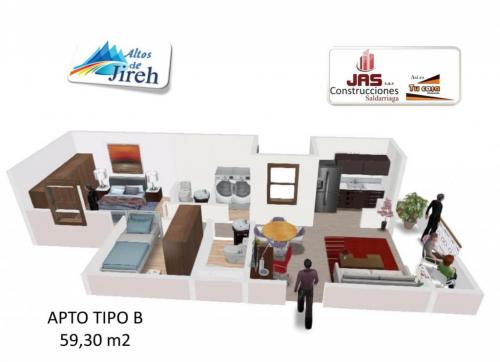 INVIERTA APTO 2 HAB ,60 Mts2. ASI ES TU CASA