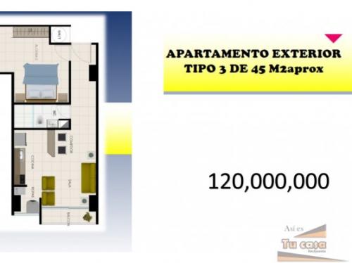 APARTAMENTO TIPO 3 , 1 HABITACION. ASI ES TU CASA