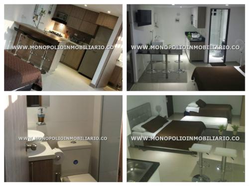 LINDO APARTAESTUDIO AMOBLADO EN RENTA - EL POBLADO EL DIAMANTE COD*>>: 9922