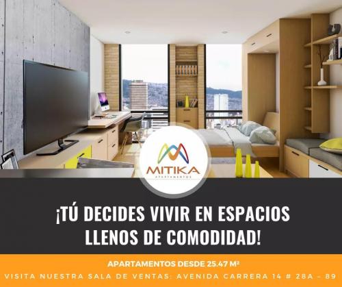 Mitika Apartaestudios en el Corazón del Centro Internacional de Bogota