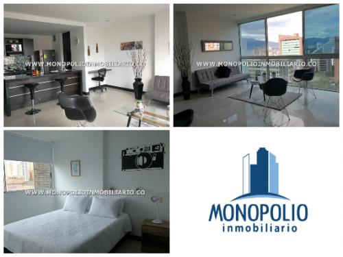 APARTAESTUDIO AMOBLADO EN RENTA - MEDELLIN EL POBLADO COD*>-: 12573