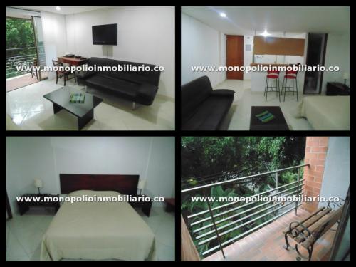 APARTAESTUDIO AMOBLADO PARA LA RENTA EN MEDELLÍN EL POBLADO -*/-*CD: 2188