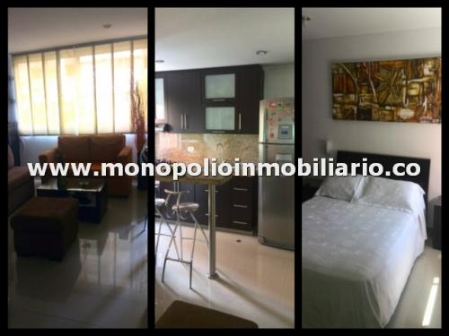 APARTEMENTO AMOBLADO PARA LA RENTA EN MEDELLÍN SECTOR BULERÍAS LAURELES  -*/-*CD 2143