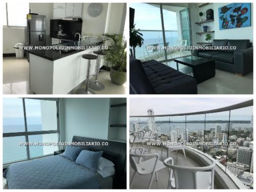 APARTAMENTO AMOBLADO EN RENTA - BOCAGRANDE CARTAGENA COD-*/: 13728