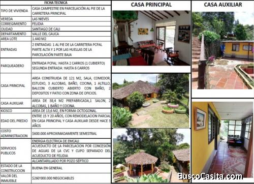 Venta de casa campestre