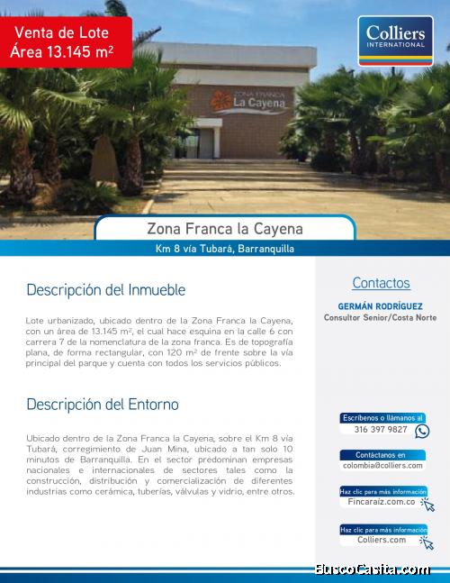 Lote en Tubara