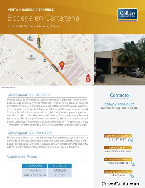 Bodega en Cartagena