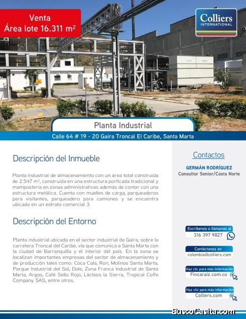 PLANTA INDUSTRIAL EN GAIRA