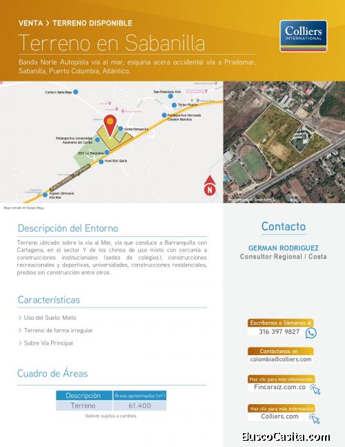 Lote en Barranquilla en Venta