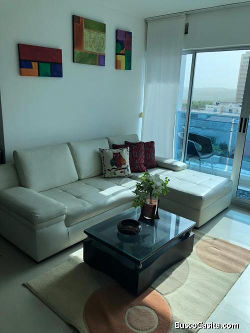 Arriendo apartamento amoblado en villa santos 66m2