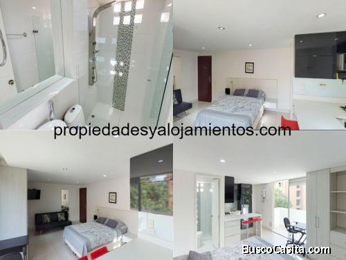 APARTAMENTO ESTUDIO AMOBLADO EL POBLADO COD 101