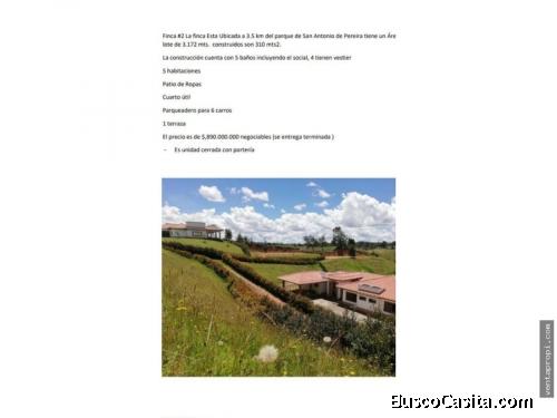 Venta de finca en El Carmen vereda Samaria