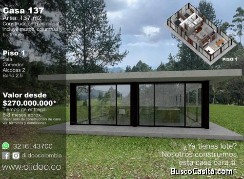 Construcción, Diseño Arquitectónico de casas campestres