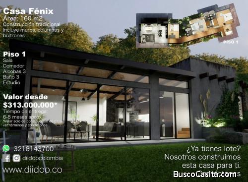 Diseño arquitectónico  casa campestre, construcción de casa campestre en Medellín