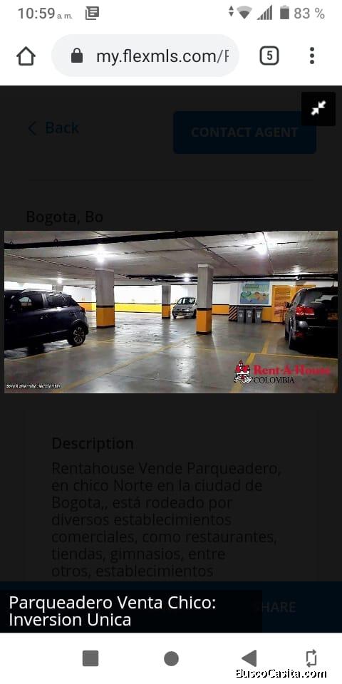 VENPERNUTO 4 GARAJES BOGOTA CHICO NORTE ESTRATO 6 