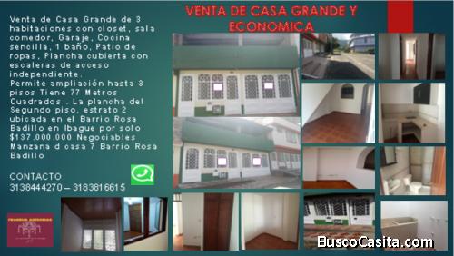Venta de Casa Grande remodelada linda y espaciosa