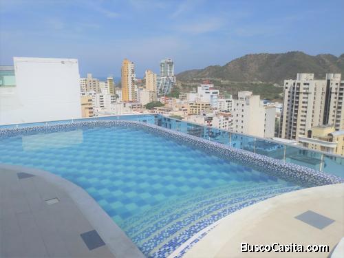 Apartamento con Piscina en el Rodadero, Santa Marta