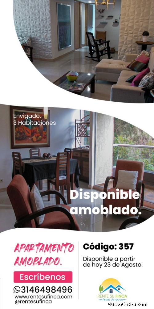Alquiler de hermoso apatamento en envigado COD 357