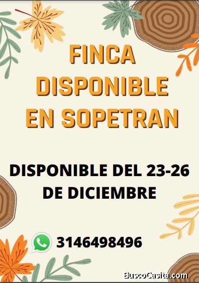 Alquiler de hermosa finca disponible para navidad cod 162