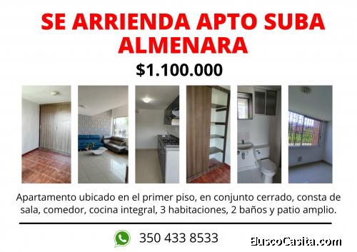 Se vende apartamento en suba almenara