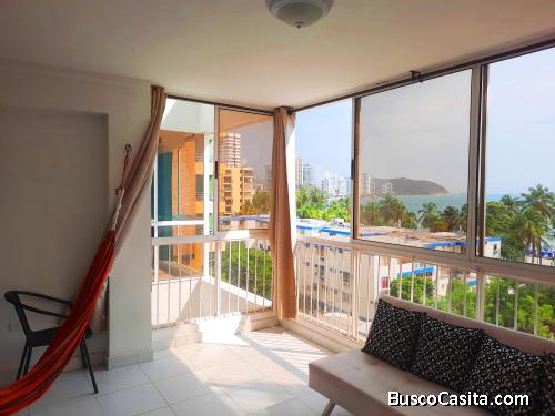 SE VENDE APARTAMENTO EN EL RODADERO CON VISTA AL MAR 